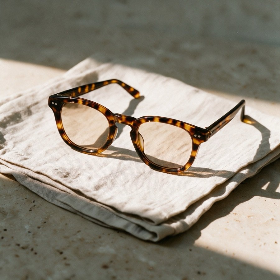 The Bohemian in translucent havana acetate